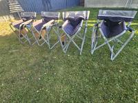 (4) Coleman Fold Out Camping Chairs