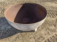 Custombuilt Round Steel Firepit with Legs
