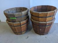 (4) Large Cedar Planter Boxes