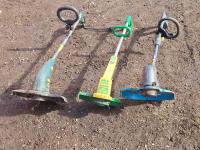 (3) Electric Weed Trimmers