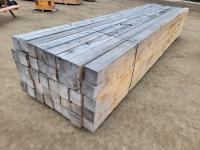 (40) 6 Inch X 6 Inch X 16 Ft Pine Rough Cut Lumber