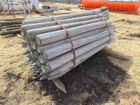 (53±) 5 Inch X 7 Ft Treated Posts