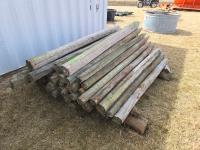 (60±) 2 to 4 Inch X 6 Ft Treated Posts (Used)