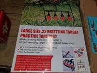 Large Size .22 Resetting Target Practice Targets 