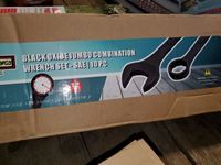 10pc Black Oxide Jumbo Combination Wrench Set 