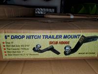 6" Drop Hitch Trailer Mount 