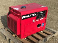    Powertek EDG6000S 6000 Watt Diesel Silent Generator