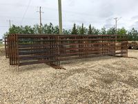    (5) 24 ft Free Standing Pipe Panels