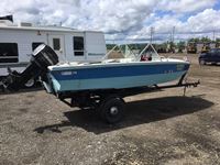    St. Maurice 15 ft Tri Hull Boat & Trailer