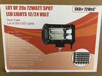    (20) LED 72W Spot Lights