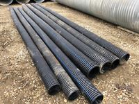    (7) 7 & 8" X 20 ft Plastic Drainage Pipes