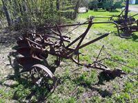    Antique Steel Wheel Plow