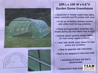 Garden Dome 20 ft Greenhouse (new in box)