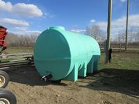3100 US Gal Green Poly Water Tank
