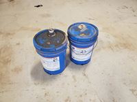    (2) Pails 1/2 full synthetic trans oil