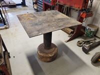    31" X 34" X34" High Steel Table