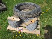    (2) New Rolls of Barb Wire & Part Rolls