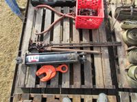    Pallet  of Hydraulic Cylinder, Farm Jack, Sheet metal Clamp, Clevises & Pulleys, Log Tongs