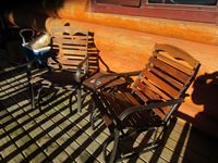   Patio Deck Gliding  Chairs & Table