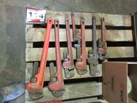    (7) Assorted size Pipe Wrenches