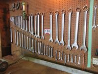    Wall of Combination Wrenches up to 2", Clamps & Contractors Light