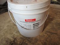    Bucket of (new) 1 3/4" Fence Staples & Wire Stretcher