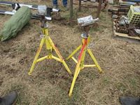    (2) Adjustable Pipe Stands
