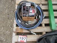    Hydraulic Hoses and Box of Pioneer Fittings