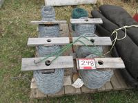    (6 1/2) Rolls of Barbless Double Strand Twisted Fencing Wire