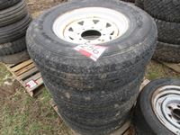    (4) 235/85R16 Trailer Tires on 8 Bolt Rims