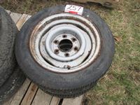    (2) 185/60R15 Tires on 6 Bolt Rims