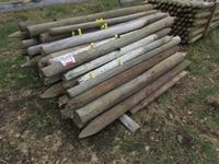    (70) 3 to 6" X 6 to 7 Treated Posts (used)