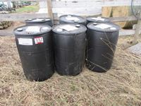    (6) Black Poly Barrels