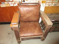    Wood & Upholstered Chair