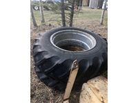    (2) 18.4-34 tires/rims