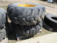    (2) 19.5X24 Loader Tires & Rims