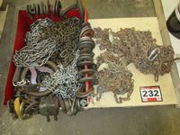   Pallet of Hooks, Chains & Tire Chains
