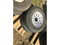    (2) 235/80R16 Trailer Tires & Rims
