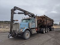 2006 Western Star 4900 FA Self-Loading Tri Drive Log Truck & 1995 Anser Tridem Pole Log Trailer