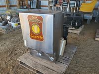  Silver King  Refrigerated Bulk Milk Dispenser & Fetco Dual Commercial Coffee Maker