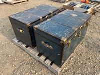    (2) Large  Antiques Trunks (Good Condition)