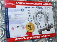    (28) Screw Pin Anchor Shackles