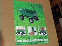    Dual Wheel Garden Dump Cart