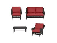    4 Pc Outdoor Furniture Set Red