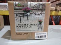    Three Metal Flower Pot Stands (new)