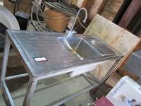    (2) Stainless Steel Sink/Counter, SS Restaurant Steamer