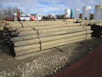    (4) 35 Pieces 6-7 In. x 14 Ft Poles