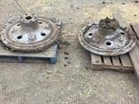    (2) Agco Rear Tractor Cast hubs