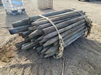    Bundle of Approx 90 Assorted Used Fence Posts