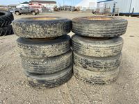    (4) Sets of 11R22.5 Duals With Dayton Rims & Hubs